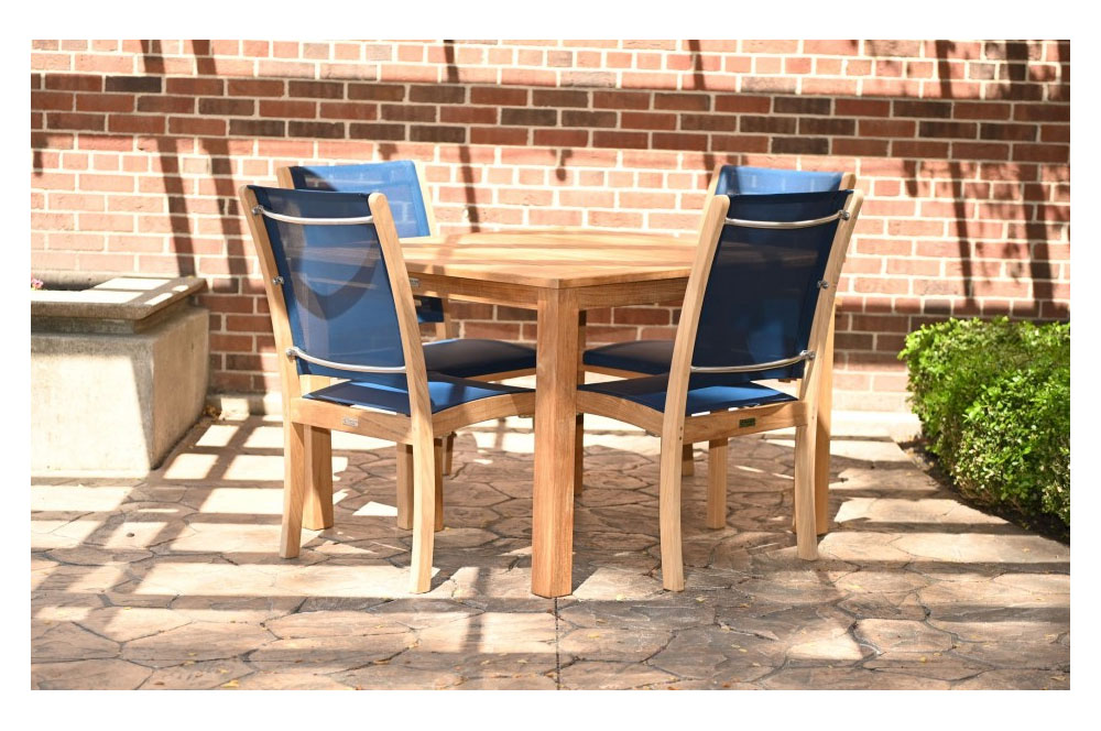 Riviera 5PC Teak Dining by Three Birds Casual - Image 4